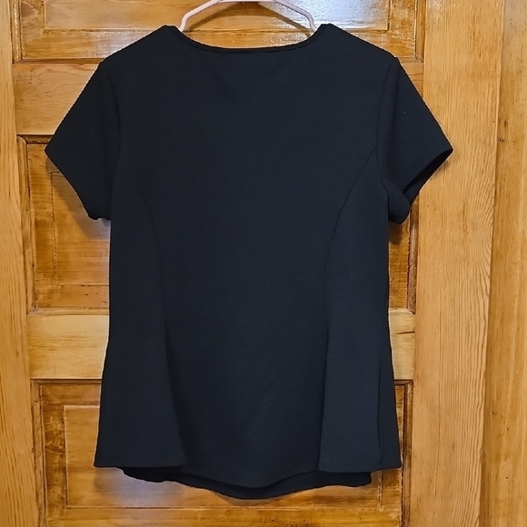 Alyx Black Fitted Blouse Short Sleeve V-Neck XL - Picture 4 of 4